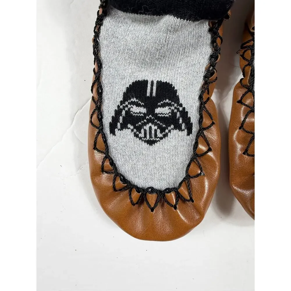 Hanna Andersson Star Wars Darth Vader Moccasin Slippers Size 7-9 little kid